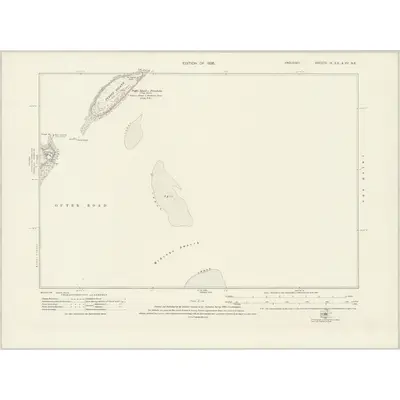 1913 Map of Anglesey IX.SE & XV.NE, 1926 Print
