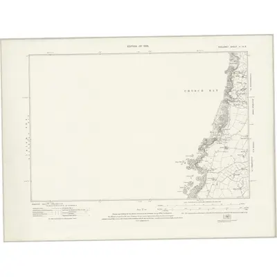1922 Map of Anglesey V.NE, 1926 Print
