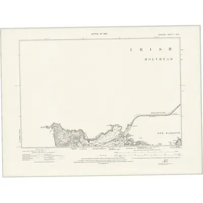 1923 Map of Anglesey V.SW, 1926 Print