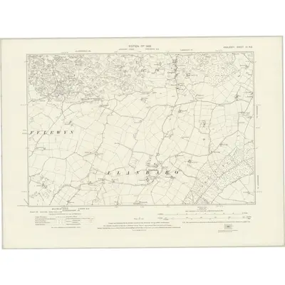 1922 Map of Anglesey VI.NE, 1926 Print