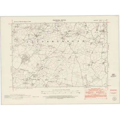 1949 Map of Anglesey VI.NW, 1953 Print