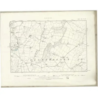 1887 Map of Anglesey VI.SE, 1888 Print