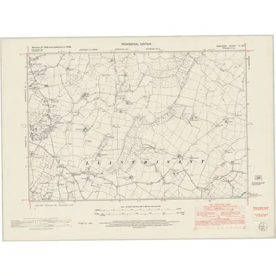 1949 Map of Anglesey VI.SE, 1953 Print