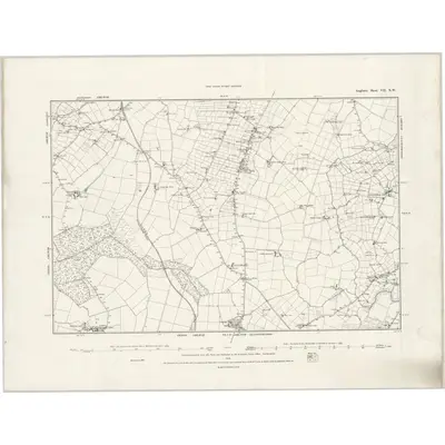 1887 Map of Anglesey VII.NW, 1888 Print