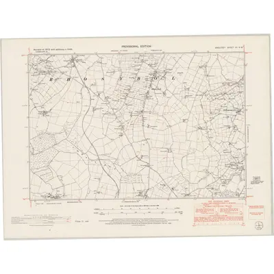 1949 Map of Anglesey VII.NW, 1953 Print