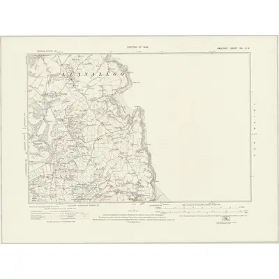 1915 Map of Anglesey VIII.SW, 1926 Print