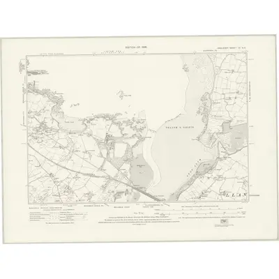1923 Map of Anglesey XI.NE, 1926 Print