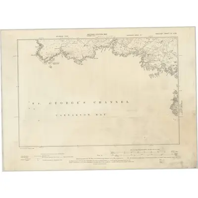 1899 Map of Anglesey XI.SW, 1901 Print