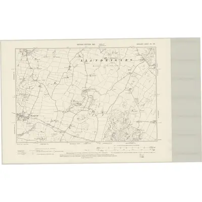 1899 Map of Anglesey XII.SE, 1901 Print