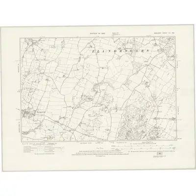 1923 Map of Anglesey XII.SE, 1926 Print