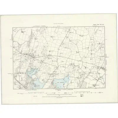 1887 Map of Anglesey XII.SW, 1888 Print