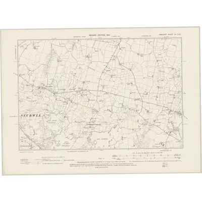 1899 Map of Anglesey XII.SW, 1901 Print