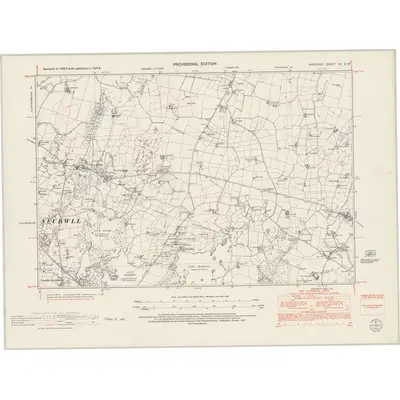 1949 Map of Anglesey XII.SW, 1953 Print