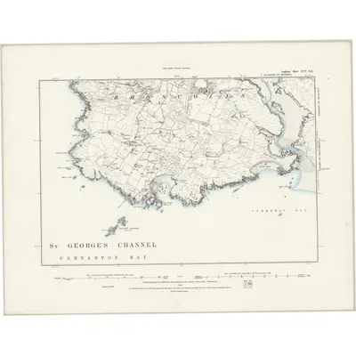 1888 Map of Anglesey XVI.NE