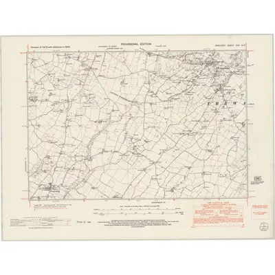 1949 Map of Anglesey XVII.NE, 1953 Print