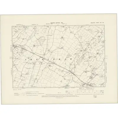 1899 Map of Anglesey XVII.SE, 1901 Print
