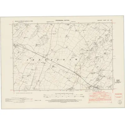 1949 Map of Anglesey XVII.SE, 1953 Print