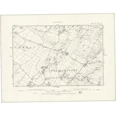 1887 Map of Anglesey XVIII.NW, 1888 Print