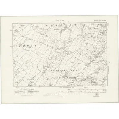 1915 Map of Anglesey XVIII.NW, 1926 Print
