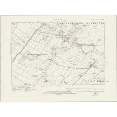 1914 Map of Anglesey XVIII.SE, 1926 Print