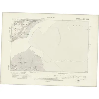 1913 Map of Anglesey XX.NW, 1920 Print