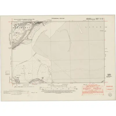 1948 Map of Anglesey XX.NW, 1953 Print