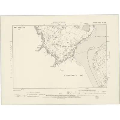 1899 Map of Anglesey XXI.SE, 1901 Print