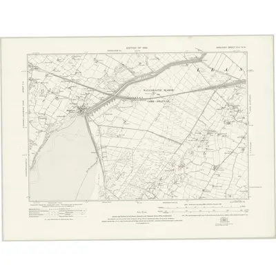 1915 Map of Anglesey XXII.NW, 1925 Print