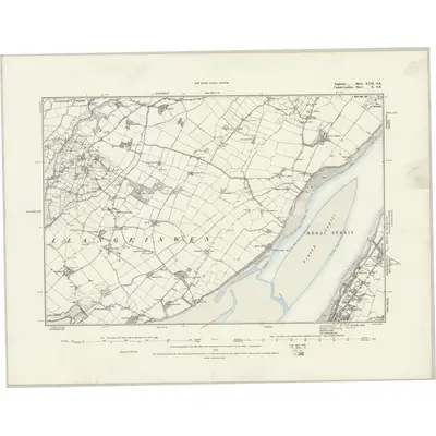 1887 Map of Anglesey XXII.SE, 1888 Print