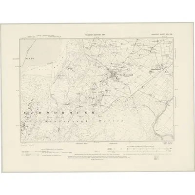 1899 Map of Anglesey XXII.SW, 1901 Print