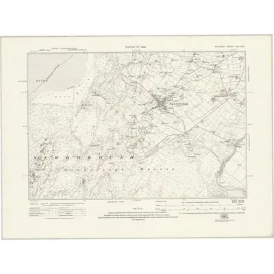 1915 Map of Anglesey XXII.SW, 1926 Print