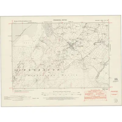 1949 Map of Anglesey XXII.SW, 1953 Print