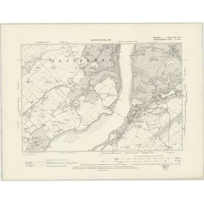 1899 Map of Anglesey XXIII.NW, 1901 Print
