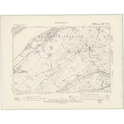 1899 Map of Anglesey XXIII.SW, 1901 Print