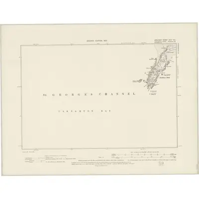 1899 Map of Anglesey XXIV.NE, 1901 Print