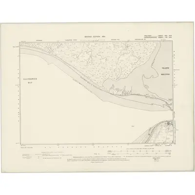 1899 Map of Anglesey XXV.NW, 1901 Print