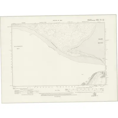 1913 Map of Anglesey XXV.NW, 1920 Print