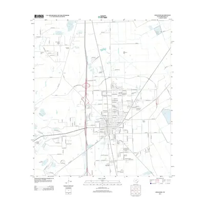 2013 Map of Angleton, 2013 Print