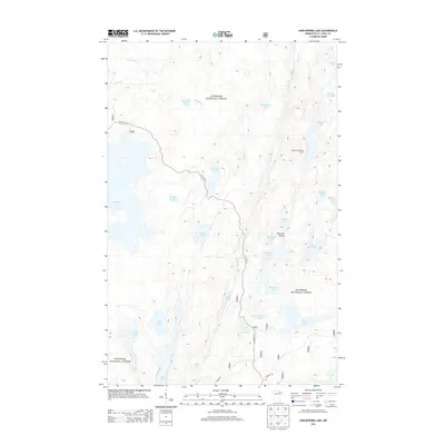2013 Map of Angleworm Lake, 2013 Print
