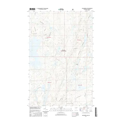 2016 Map of Angleworm Lake, 2016 Print