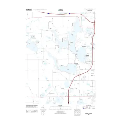2013 Map of Angola West, 2013 Print