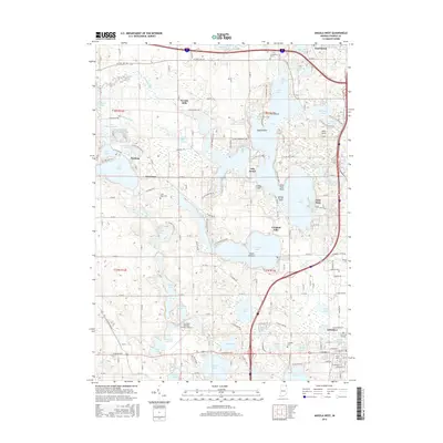 2016 Map of Angola West, 2016 Print
