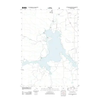 2012 Map of Angostura Reservoir, 2012 Print