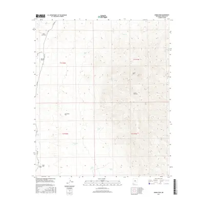 2017 Map of Animas Peak, 2017 Print
