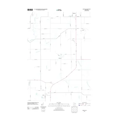 2013 Map of Aniwa, 2013 Print