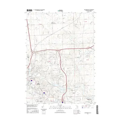 2017 Map of Ann Arbor East, 2017 Print