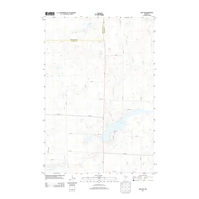 2013 Map of Ann Lake, 2013 Print