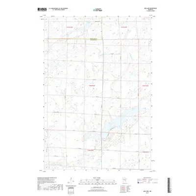 2019 Map of Ann Lake, 2019 Print