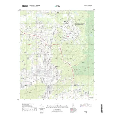 2018 Map of Anniston, 2018 Print