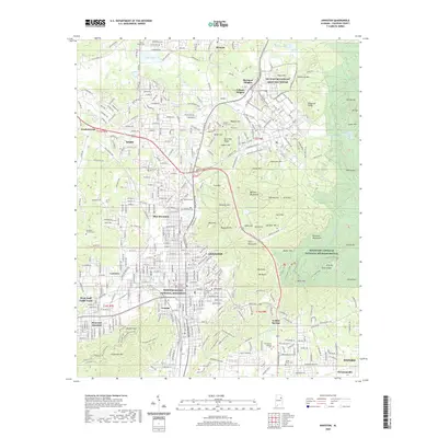 2020 Map of Anniston, 2020 Print